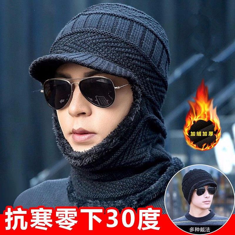 加绒冬季钓鱼帽子户外骑行路亚垂钓专用防风保暖护脸颈脖子防冻男