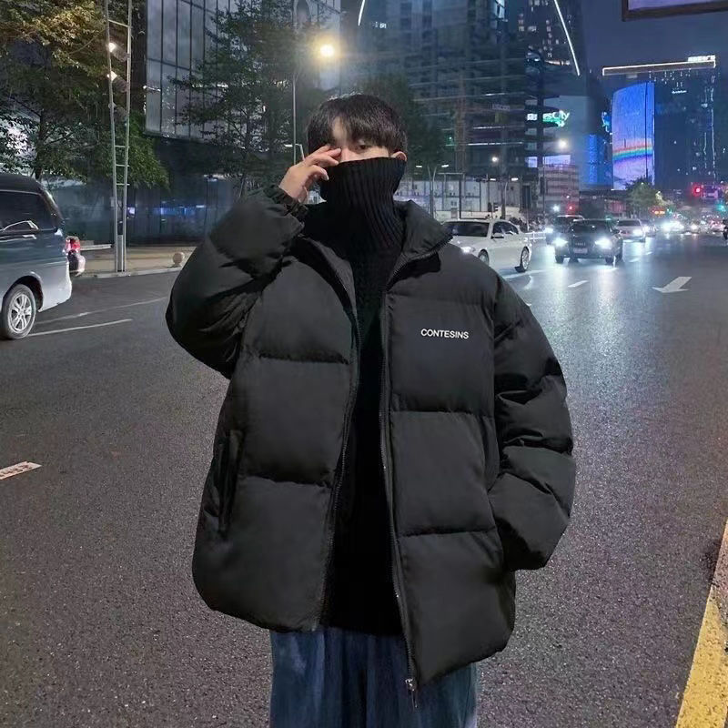 爆款秋冬季加厚棉服学生2023年新款羽绒衣外套男生大码棉袄面包同