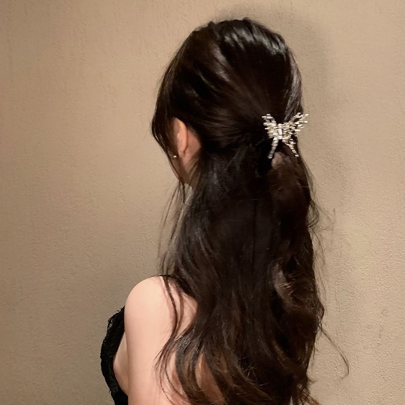 发夹抓夹后脑勺个性辣妹2023小众甜辣银色设计感ins优雅金属少女