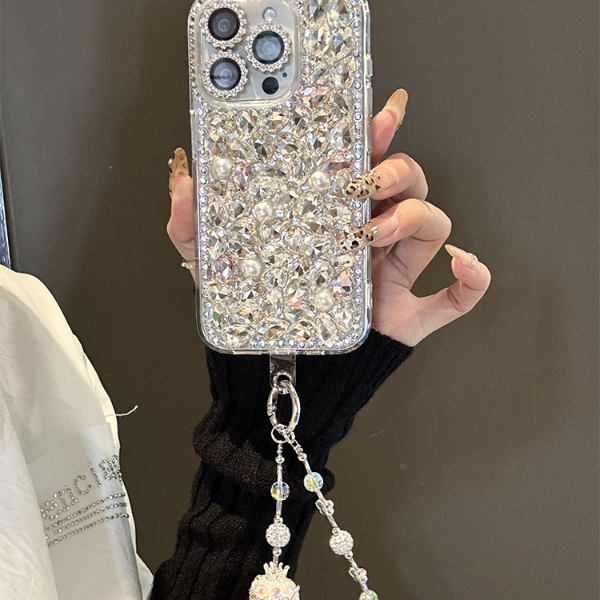 轻奢高定堆堆钻适用苹果17promax手机壳iphone16/15/14/13/12女款