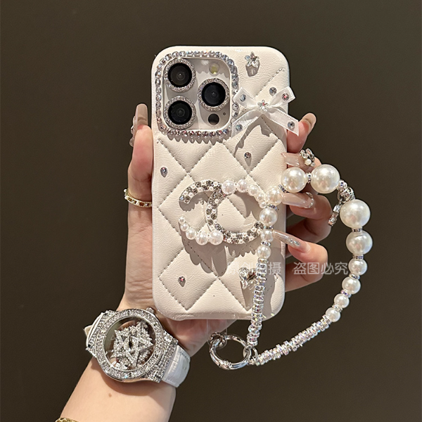 小香风菱格纹潮牌女款适用iphone15pro max苹果14手机壳13/12轻奢