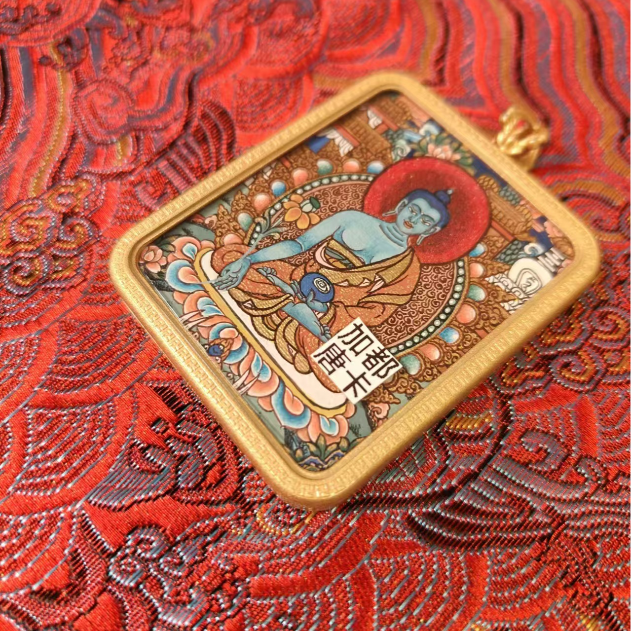 药师佛-手绘唐卡