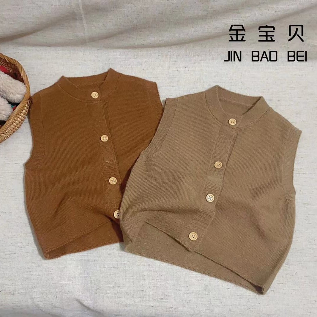 【开衫马甲】毛衣男童马甲儿童无袖背心毛衣开衫男童韩版马甲潮