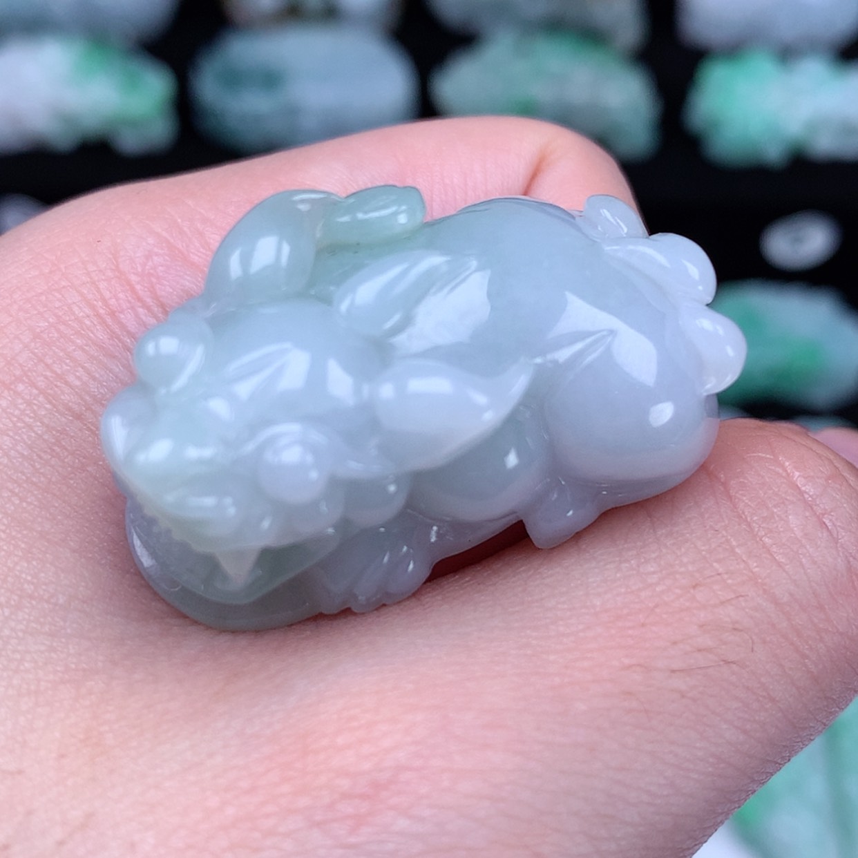 【闪购商品】翡翠颈饰未镶嵌貔貅