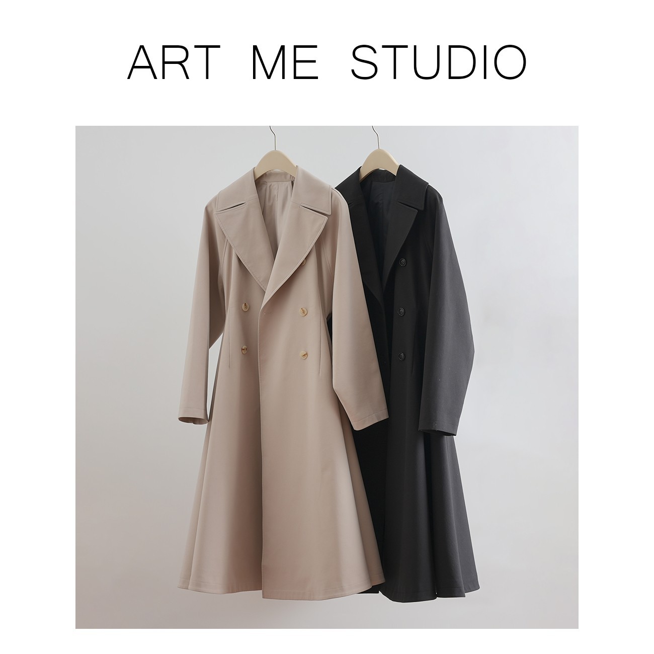 『Hello Art Me』战袍两色风衣  SJ053