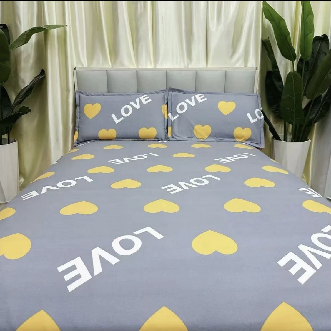 秋冬加厚加密斜纹大床单230×230柔软亲肤保暖【心愿-灰】