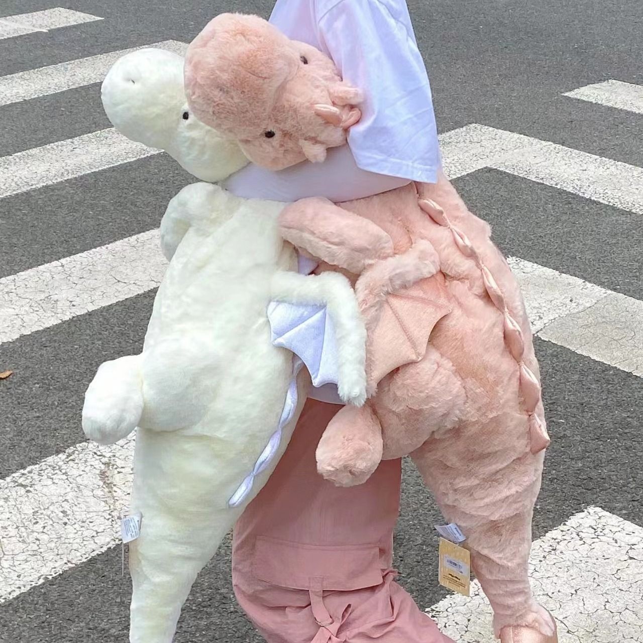 可爱小飞龙玩偶公仔白龙毛绒玩具女生床上陪睡抱枕布娃娃睡觉礼物