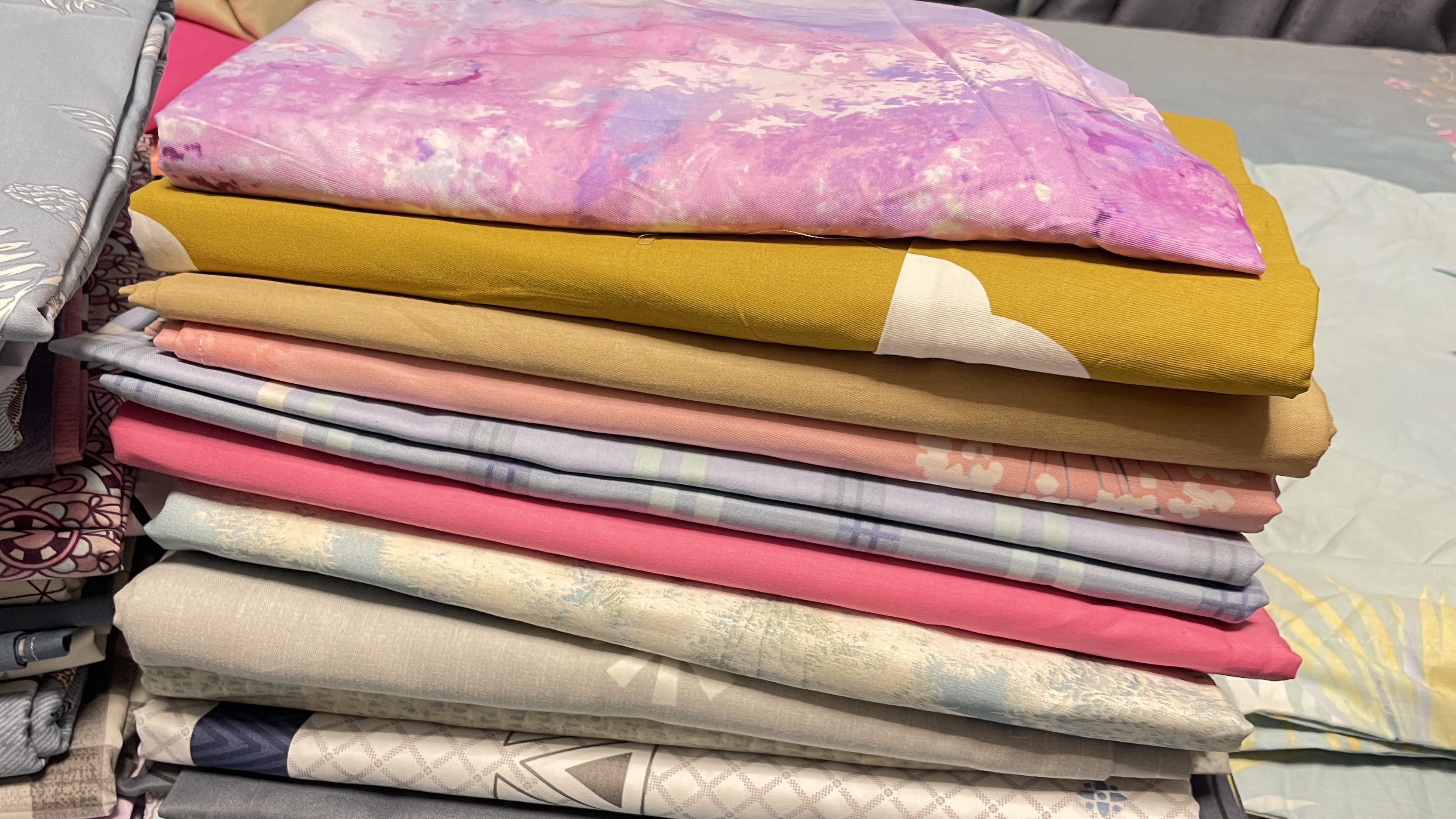 四季款床单，全棉磨毛床单，简约时尚