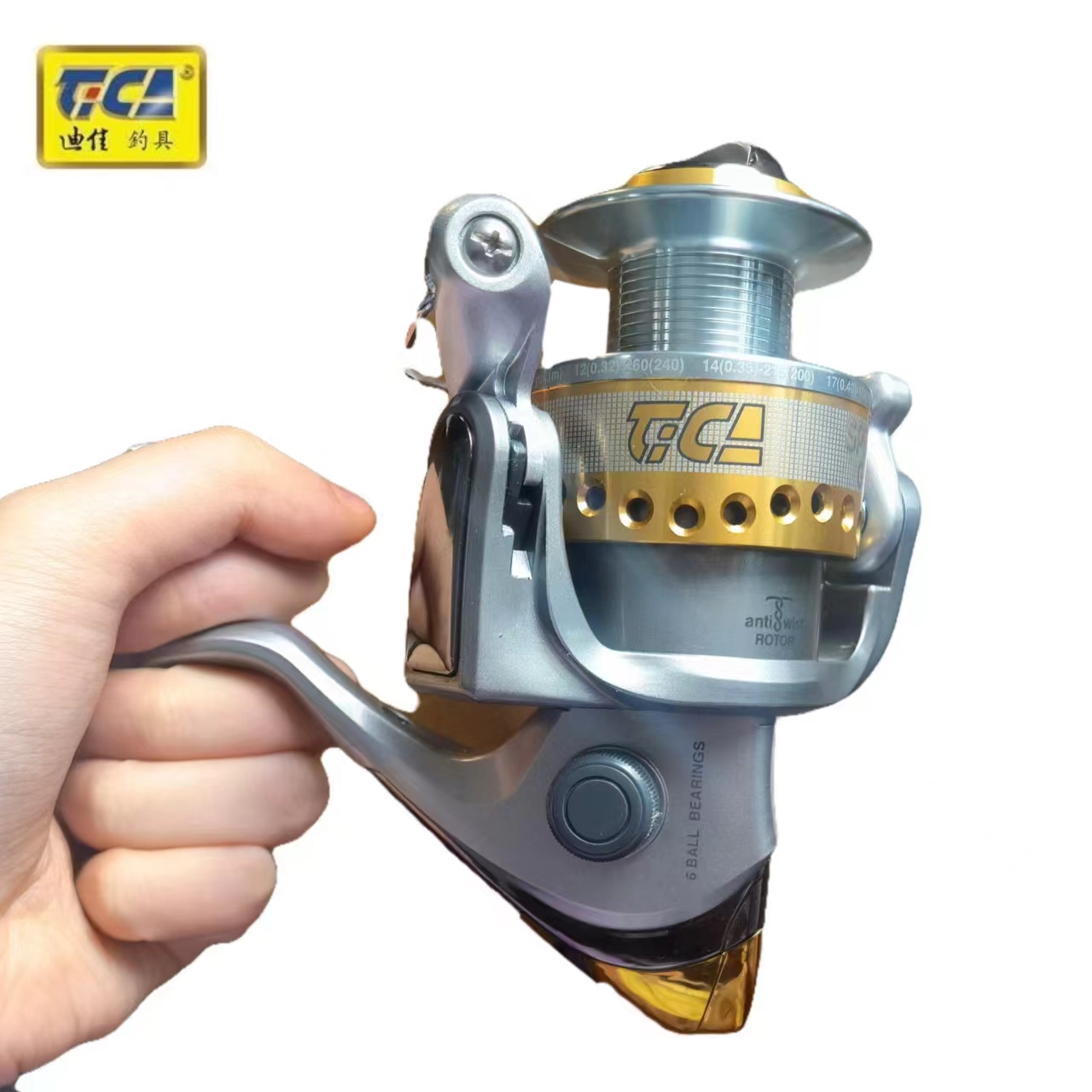 迪佳GT系列纺车轮渔轮双线杯左右手互换前卸力纺车轮鱼线轮