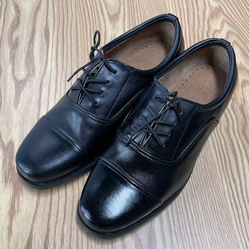 大码八柒经典三接头皮鞋黑色休闲鞋真皮复古商务固特异工艺圆头