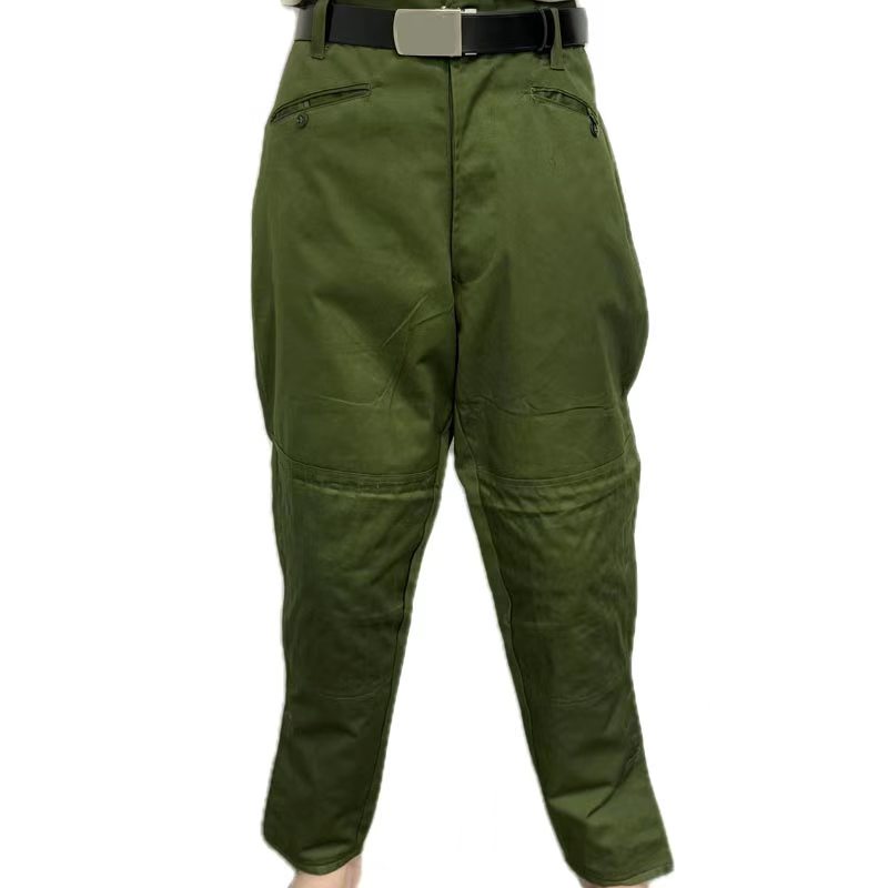 马裤休闲涤卡裤户外耐磨军绿色透气运动冬季