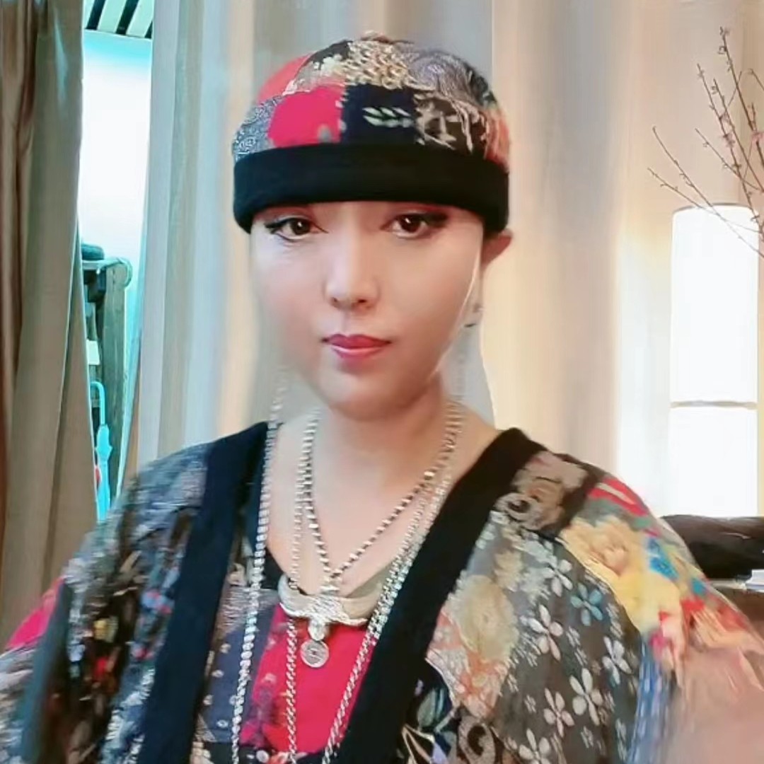 【東森家】    主播自留原创设计拼接棉麻百家帽