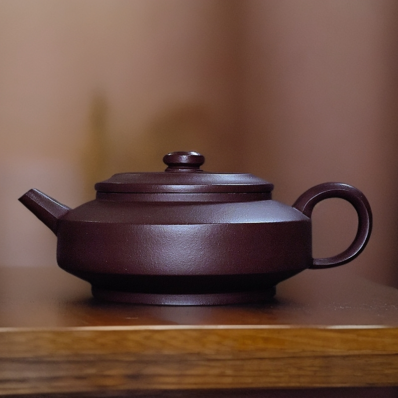 茶器必备之深紫砂紫泥【仲芳周盘】小容量壶专用170ml茶壶茶具