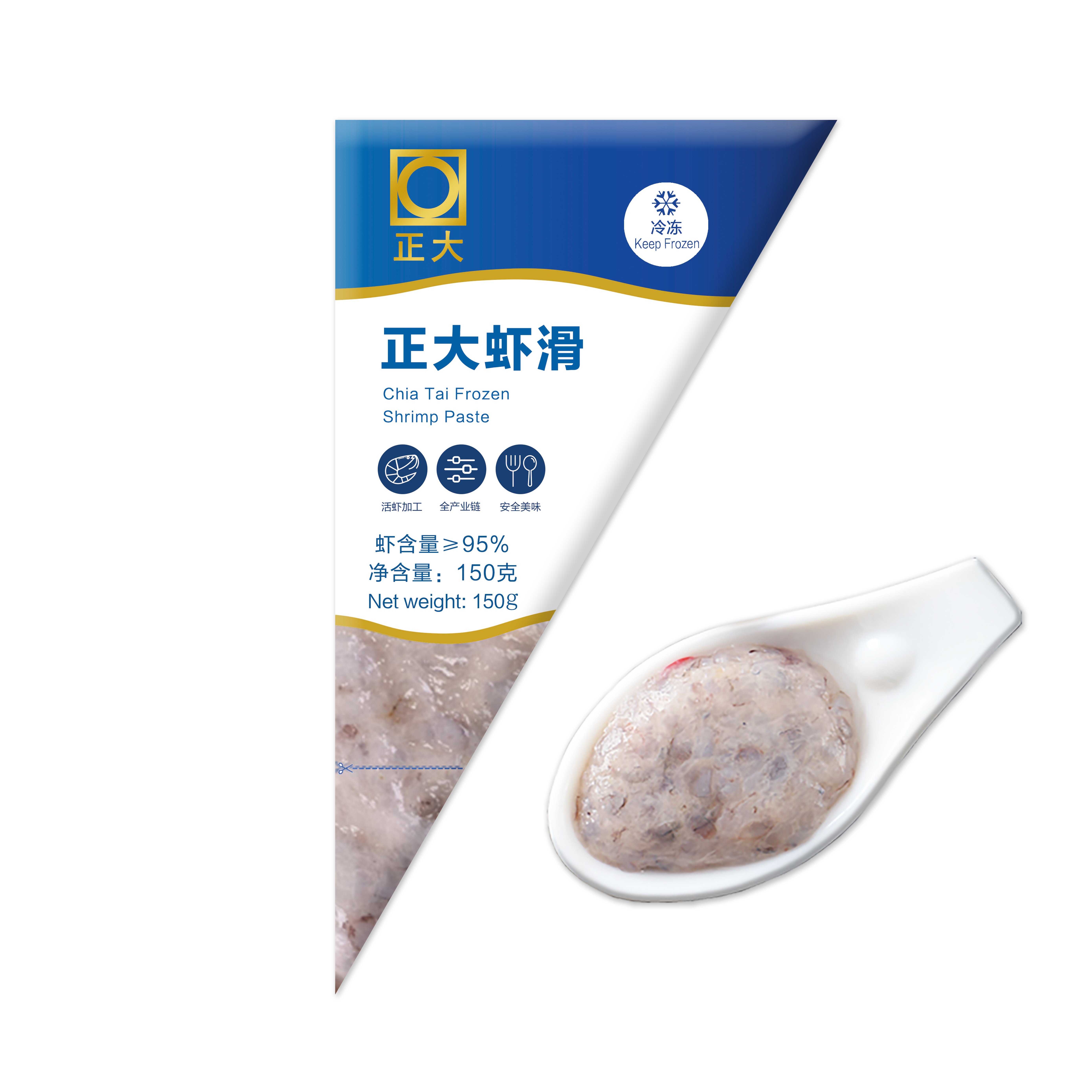 正大虾滑150g/袋 干净配方 关东煮火锅食材