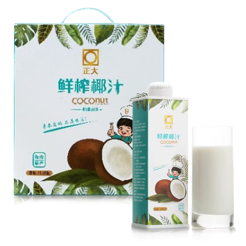 正大鲜榨椰汁600ml/瓶