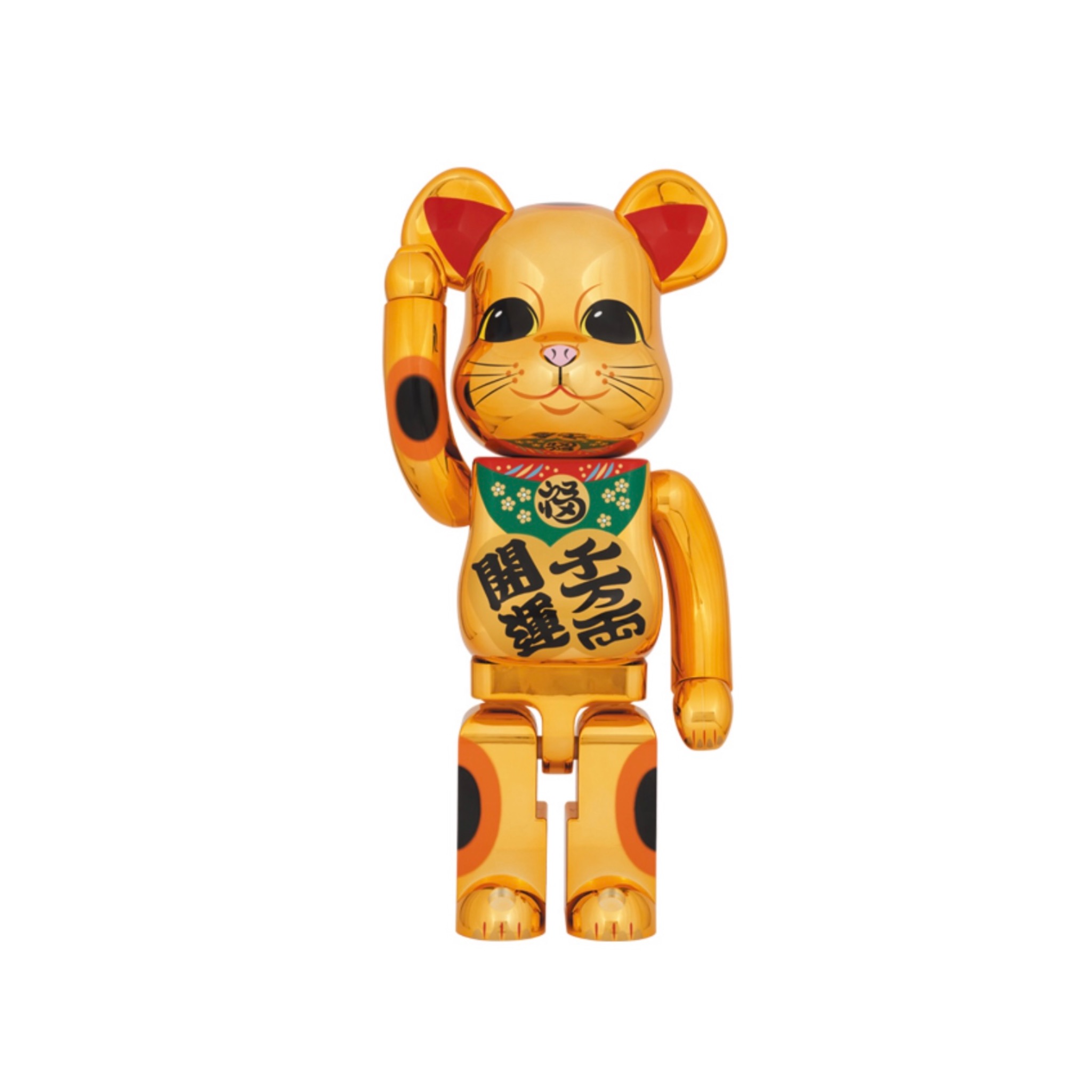 Bearbrick 积木熊 电镀金 新款招财猫 1000%