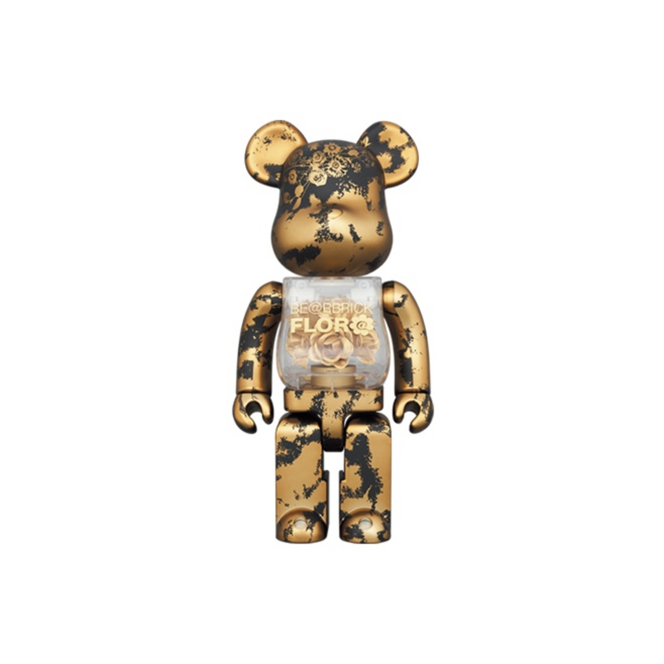 Bearbrick 积木熊 金玫瑰 400%