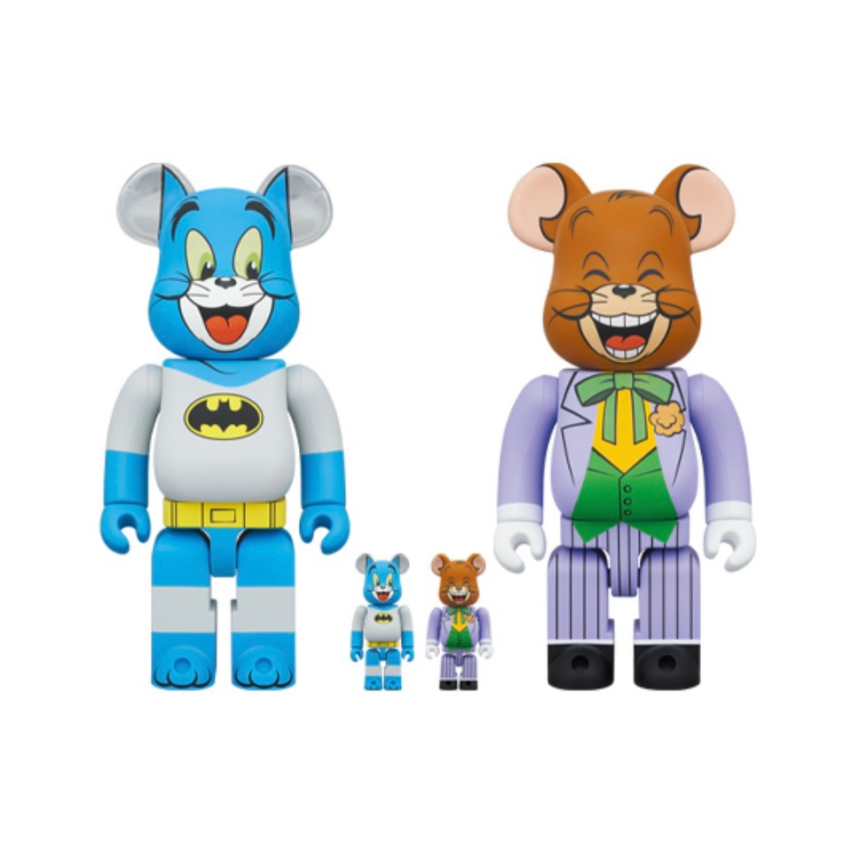 Bearbrick 积木熊 蝙蝠侠猫和老鼠 400%+100%一套
