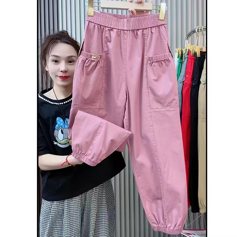 春夏季薄款休闲束脚灯笼裤九分显瘦宽松高腰潮流百搭束脚哈伦裤