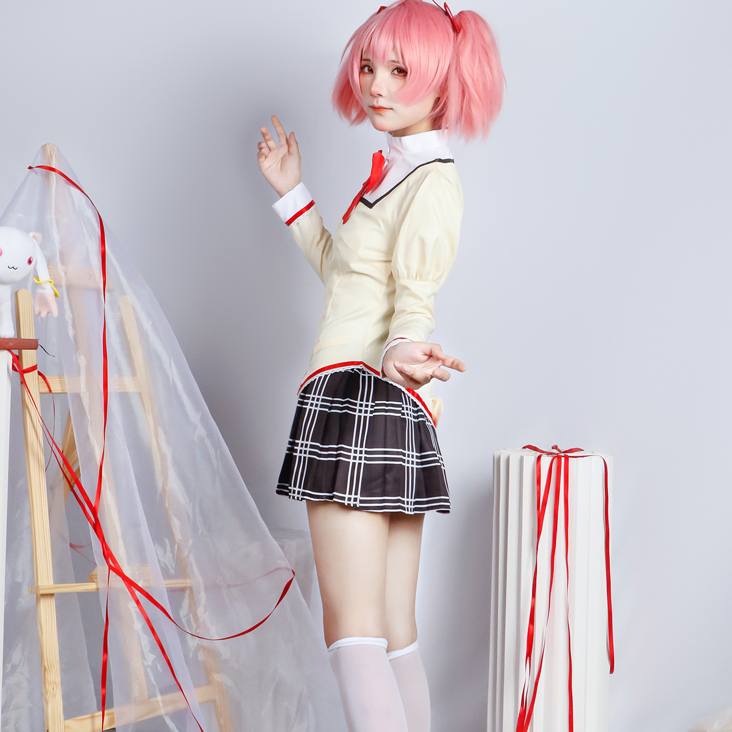 雾都魔法少女小圆cosplay校服鹿目圆晓美焰沙耶香佐仓杏子cos