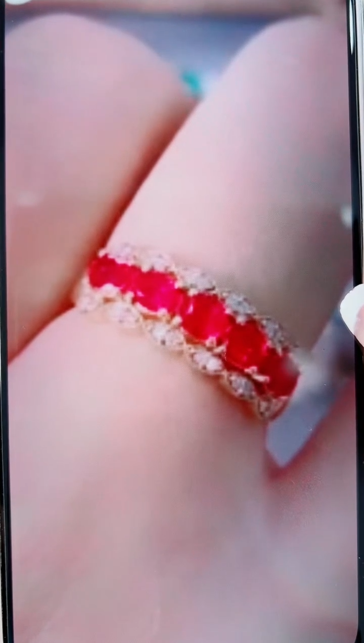 【闪购商品】红宝石戒指18K金镶嵌·