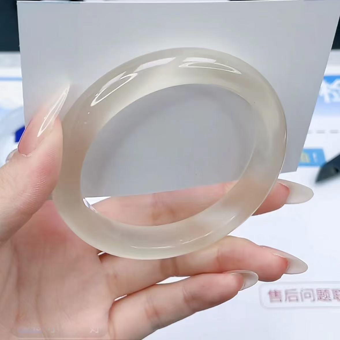 手镯 香槟金手镯简约大气  61圈口