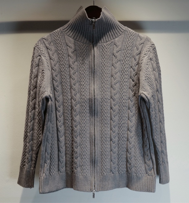 奇格乐 男士 开衫高领毛衣 拉链毛衣外套内塔 针织秋冬打底