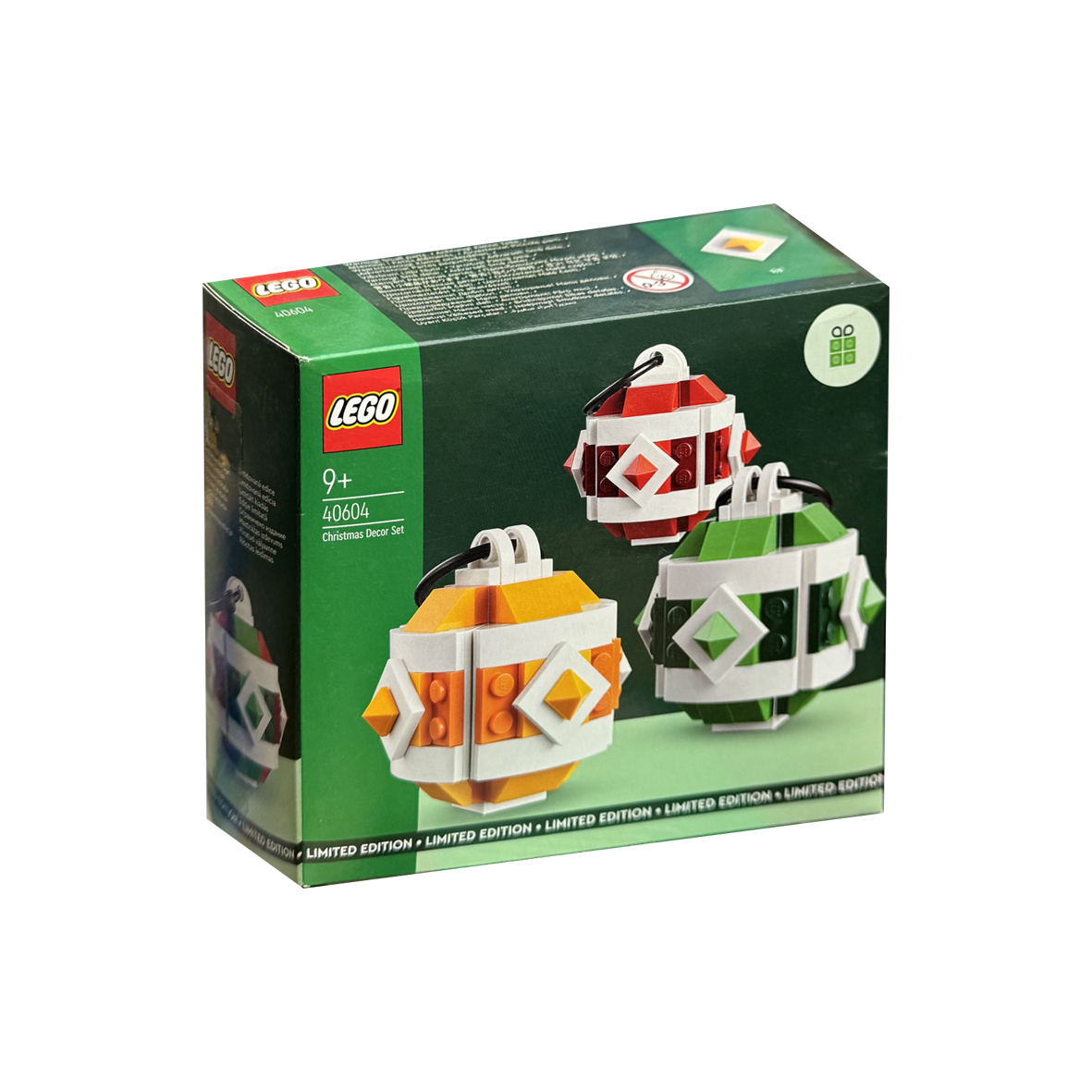 LEGO/乐高积木40604积木玩具节日系列圣诞装饰套装1盒乐高礼物