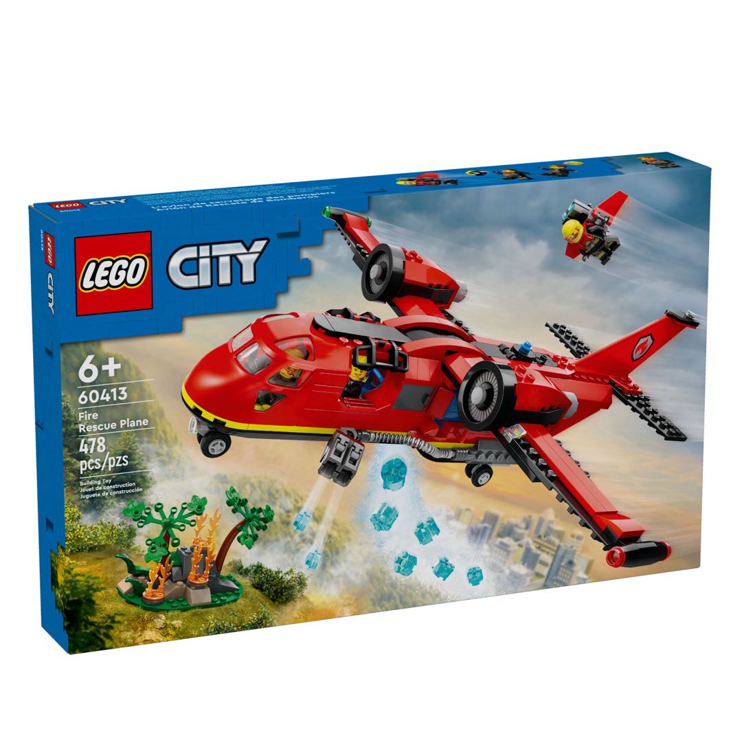 LEGO/乐高积木60413积木玩具城市消防飞机1盒成人乐高收藏款拼搭