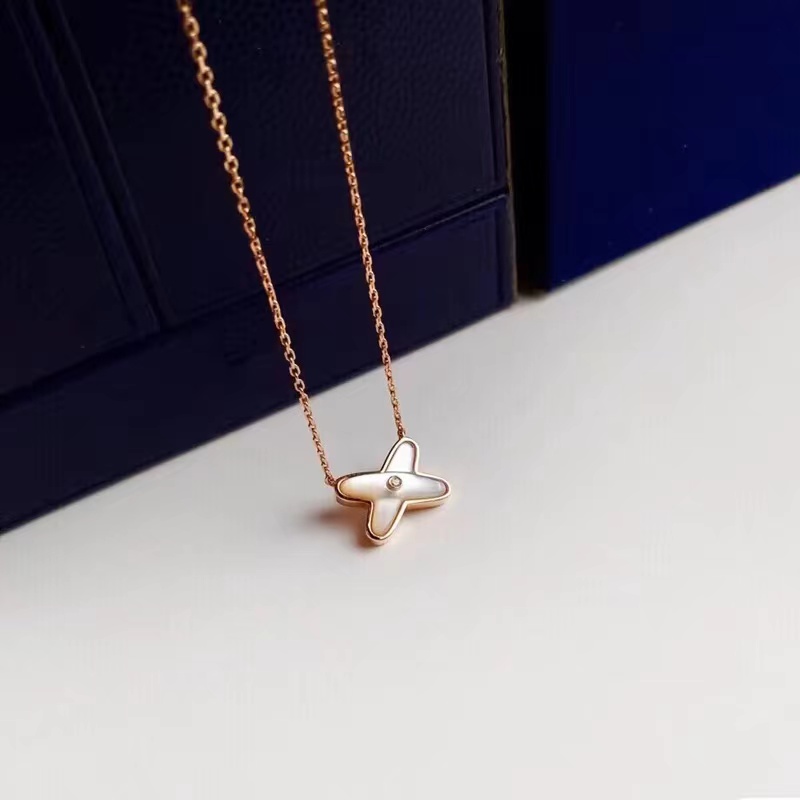 铜合金项链 【BAIBAI】交叉项链 手链字母X锁骨链简约耳钉