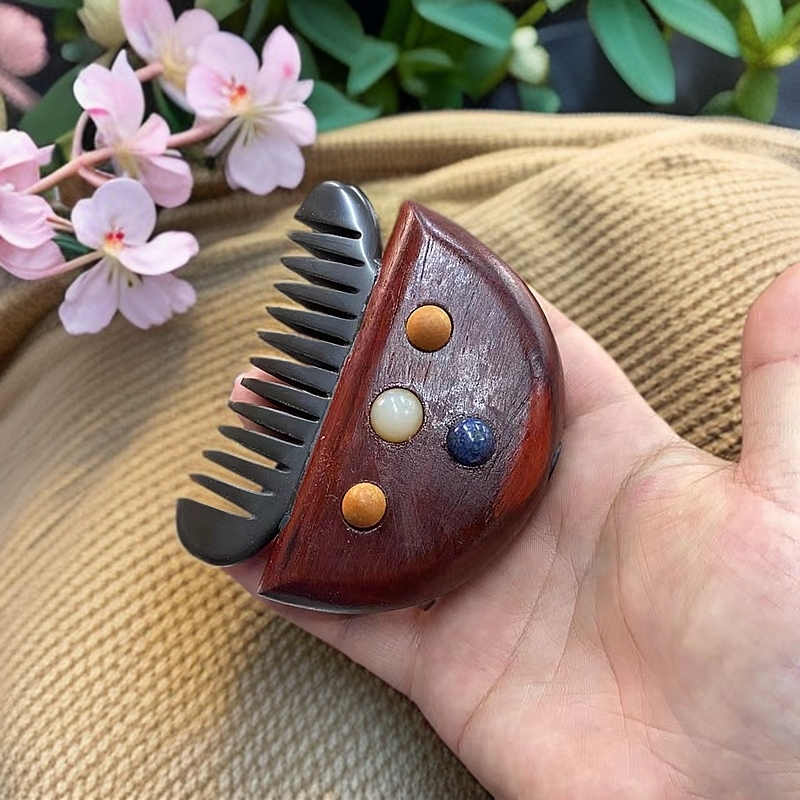 电热砭石五行按摩梳  直播间活动款