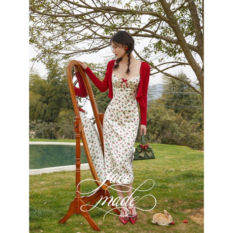 LaceMade/蕾诗莓草莓农场 显瘦小衫针织开衫修身设计感高腰