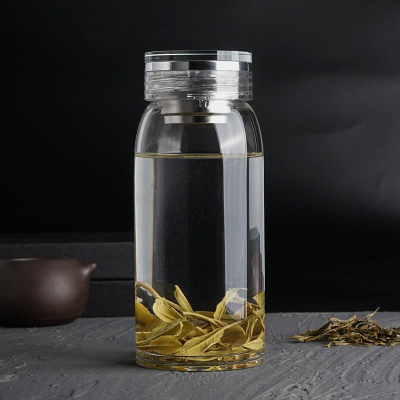 泡茶个人茶杯玻璃杯过滤杯子茶水分离水杯