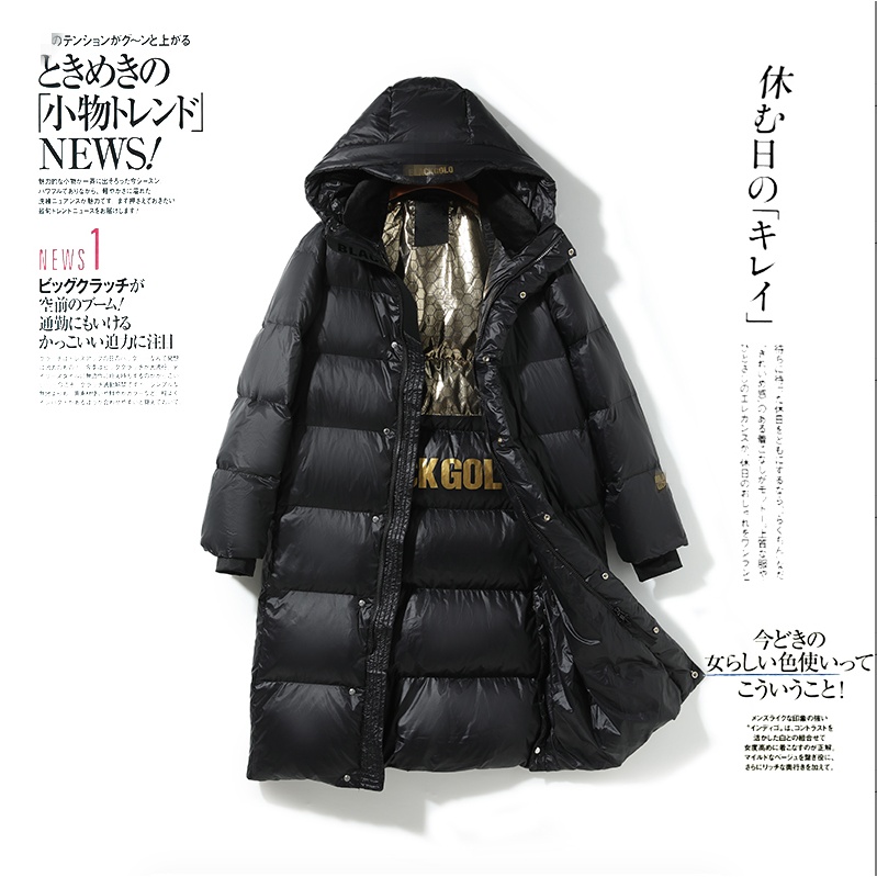 门店2499！黑金高定！三倍暖 过膝长款情侣款鹅绒服SP9252