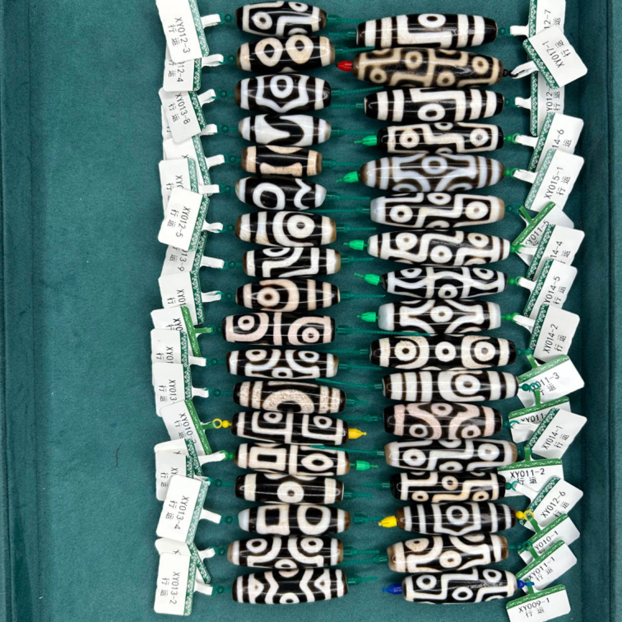 行运高油朱砂手工玛瑙天珠0804