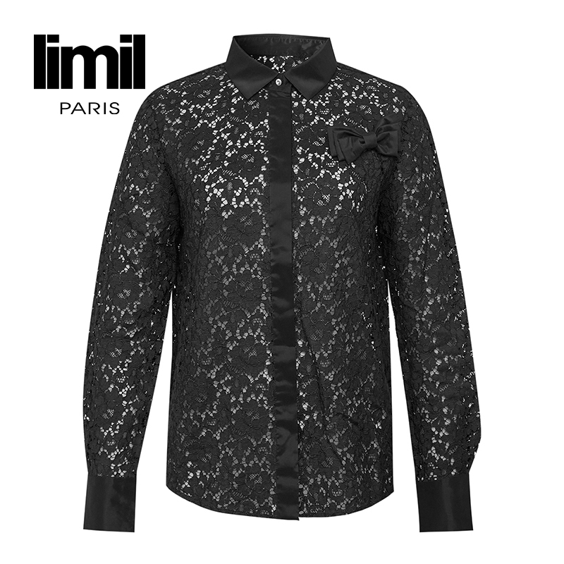 【二折商品，不退不换】阿玛施丽米儿limil通透衬衫9001-300103