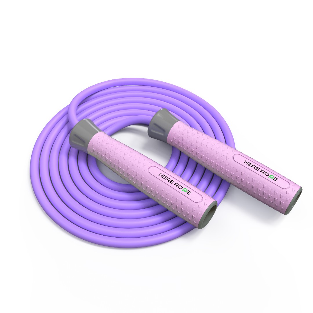 hererope负重拳击跳绳男女锻炼健身减肥塑身减脂 轴承7mm/8mmPVC