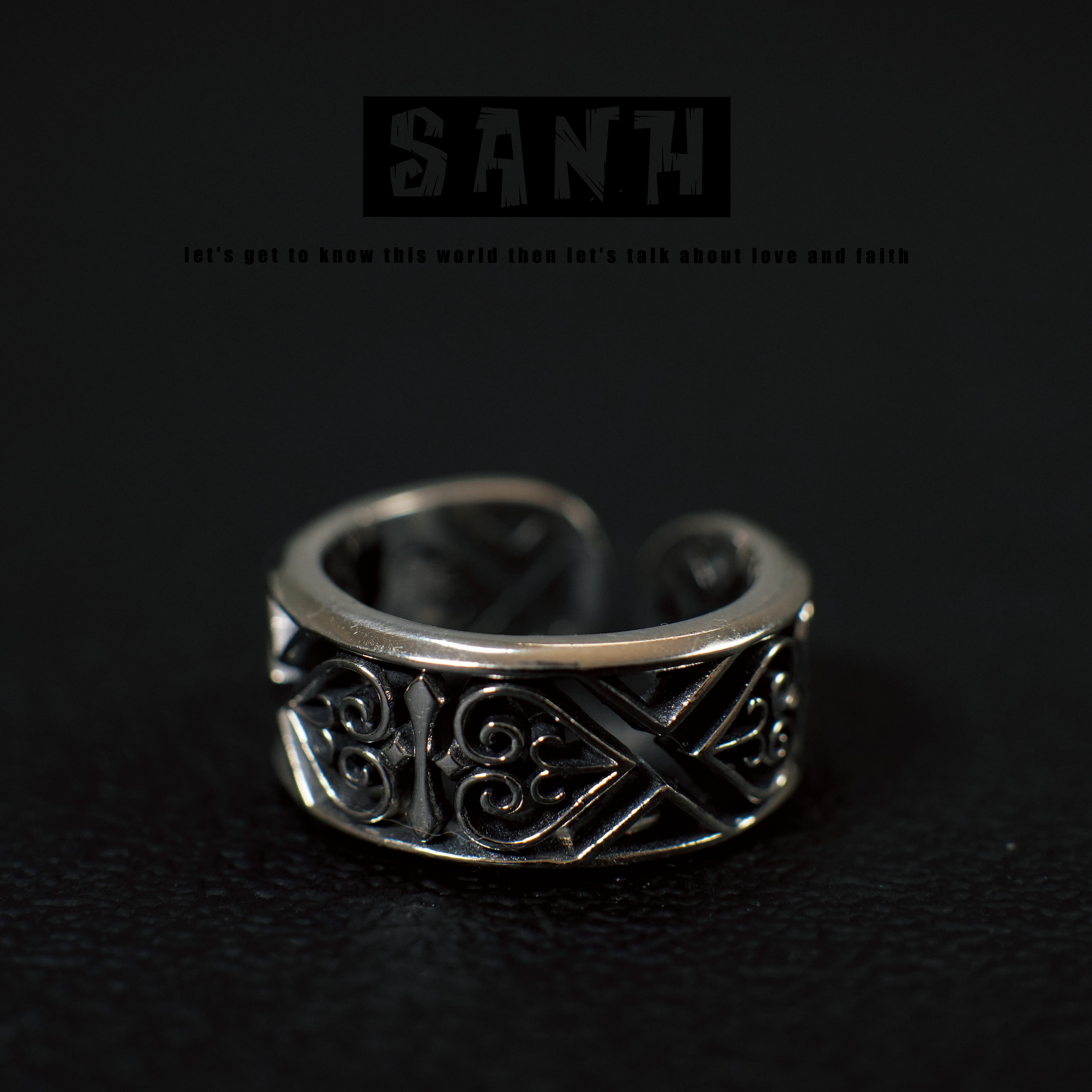 925银戒指 SANH男戒指【黑桃A】小众设计师百搭