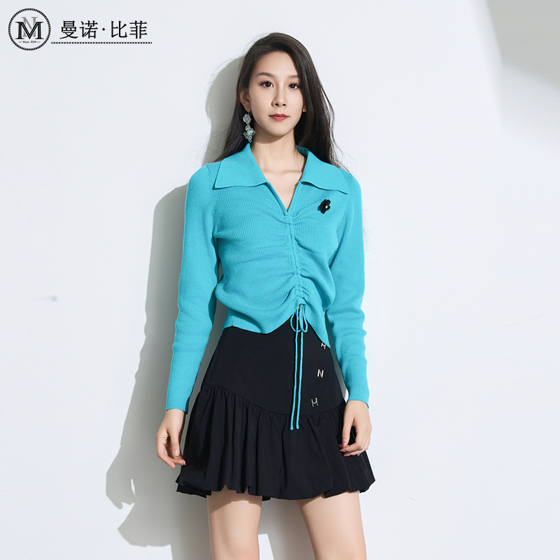 【粉丝专享】曼诺比菲轻潮运动抽绳套头衫MECM111060