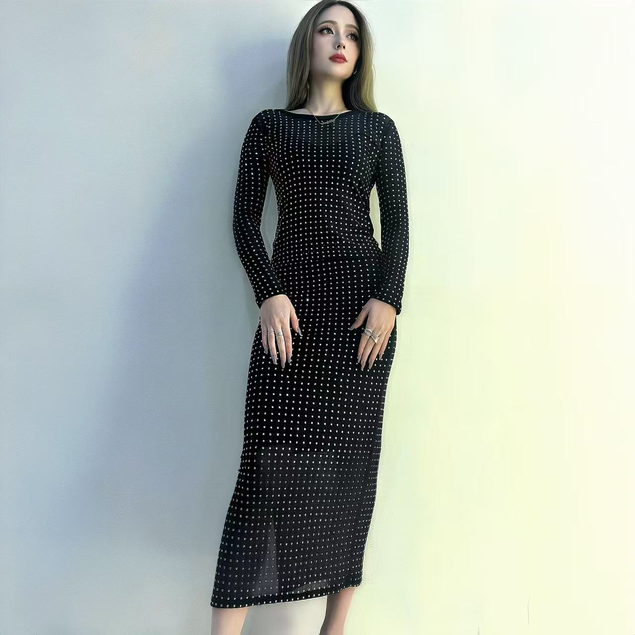 连衣裙05号吊带裙显瘦气质时尚女士夏季开春夏中长款修身中袖优雅