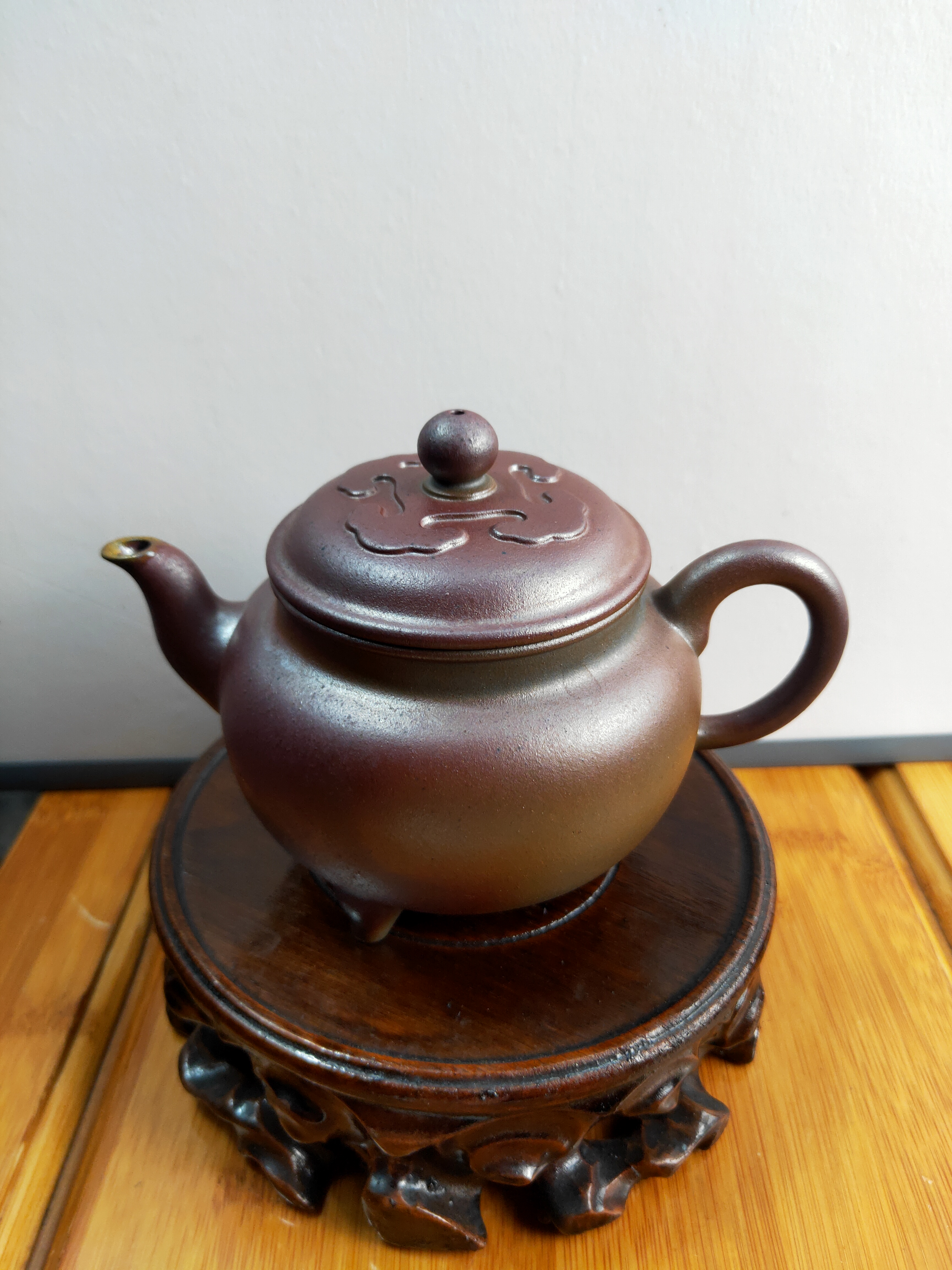 大彬如意，原矿底槽清柴烧，260cc