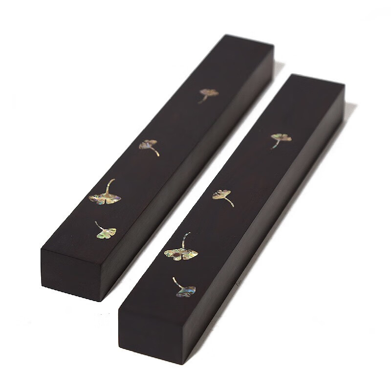 镇尺 精品黑檀木书法创意镇尺 中式高档书画用品玉石文房