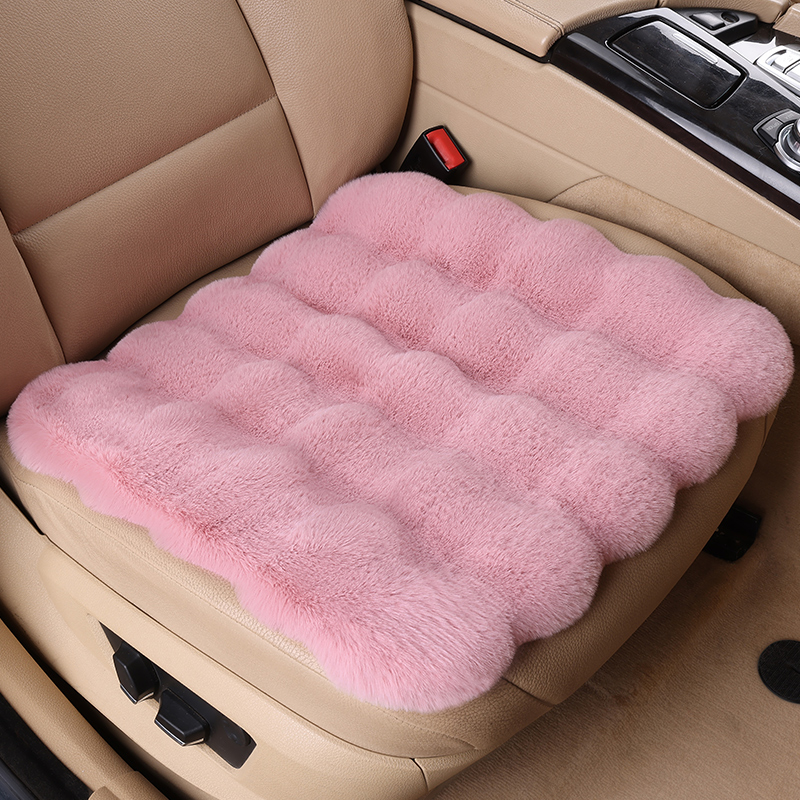 冬季新款泡泡绒汽车坐垫毛绒坐垫/加厚防滑保暖单垫/通用汽车座垫