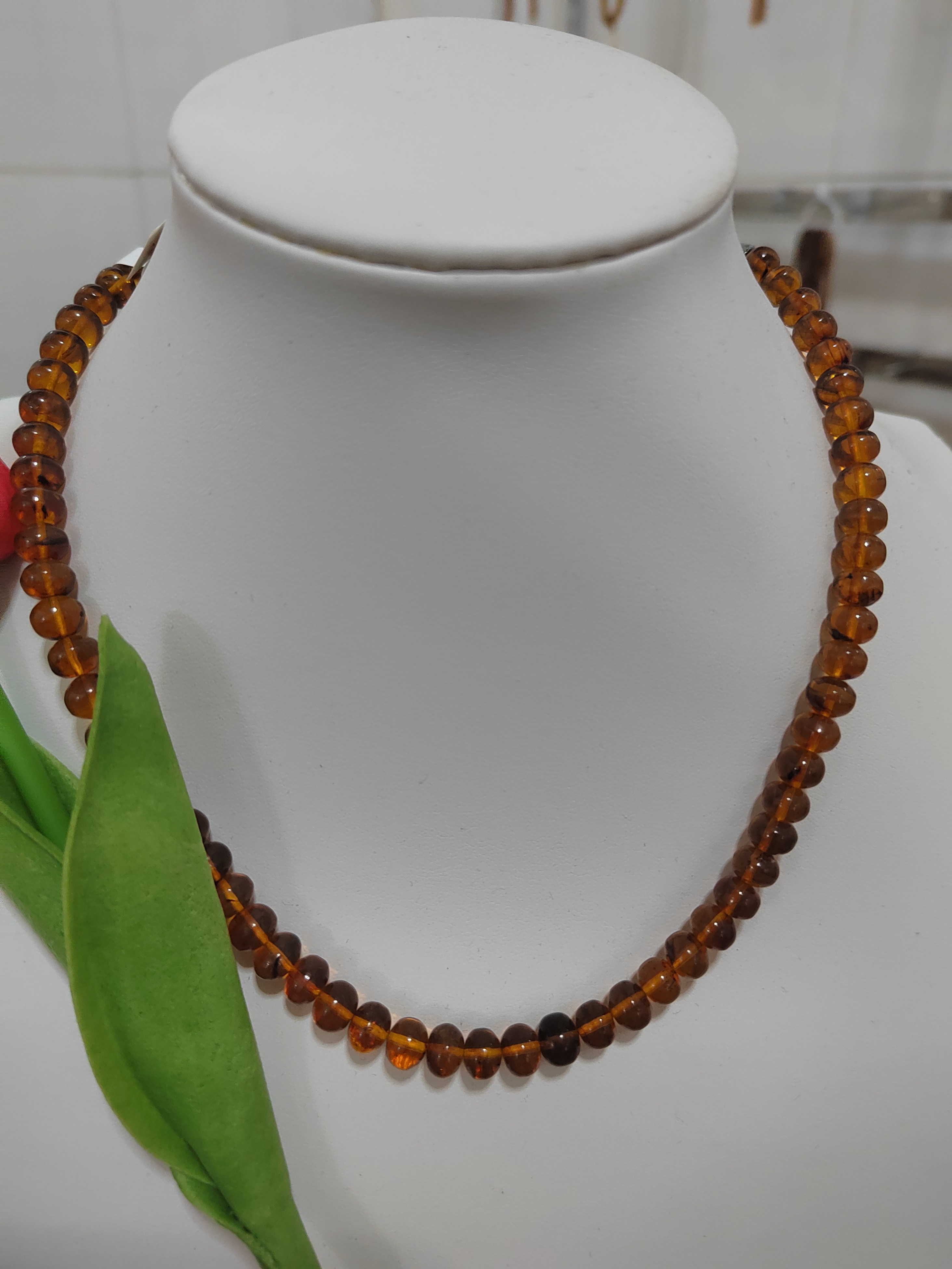 7mm锁骨链抚顺琥珀蜜蜡女士小帅哥