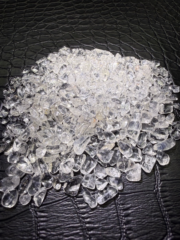 天然白水晶碎石 200克 消消专用