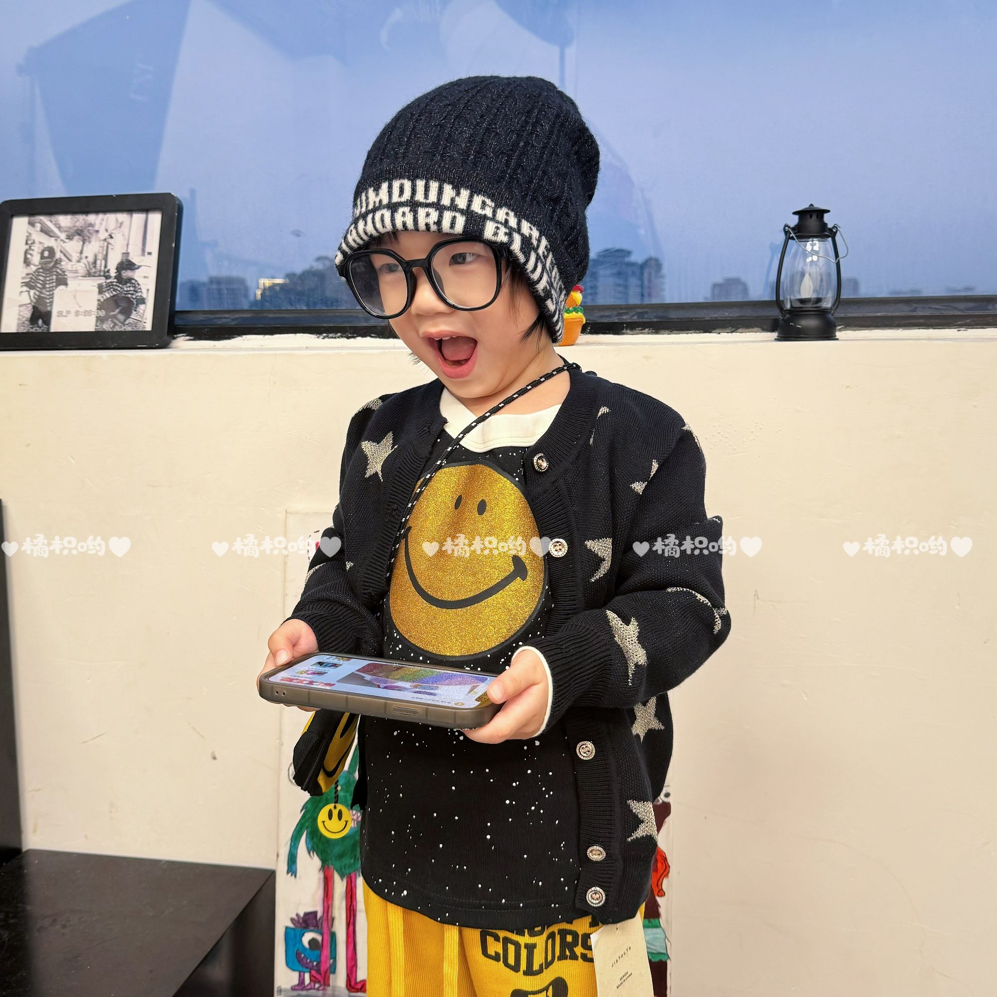 【橘枳哟】银线星星毛衣开衫外套