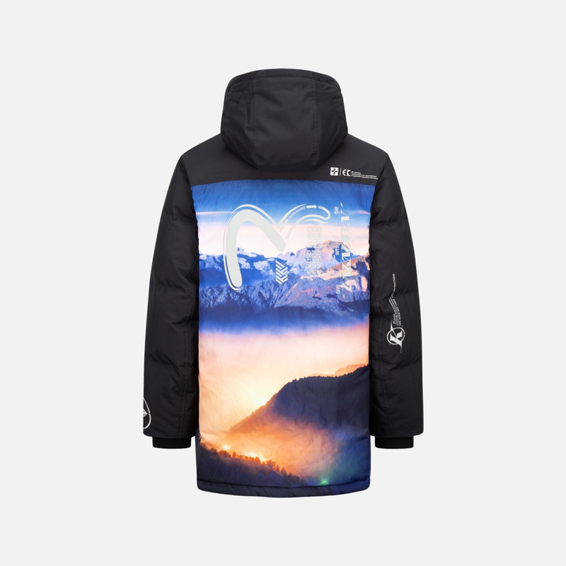 EVISU 男士休闲连帽通用云海数码印花外套2EAGNM1NC730XXPL