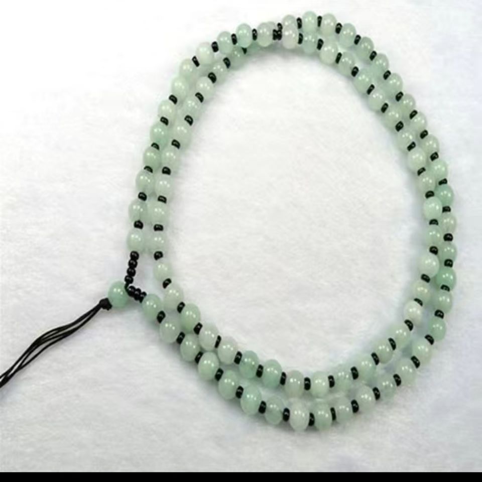 非金属玻璃项链 .新新款....浅绿链子项链