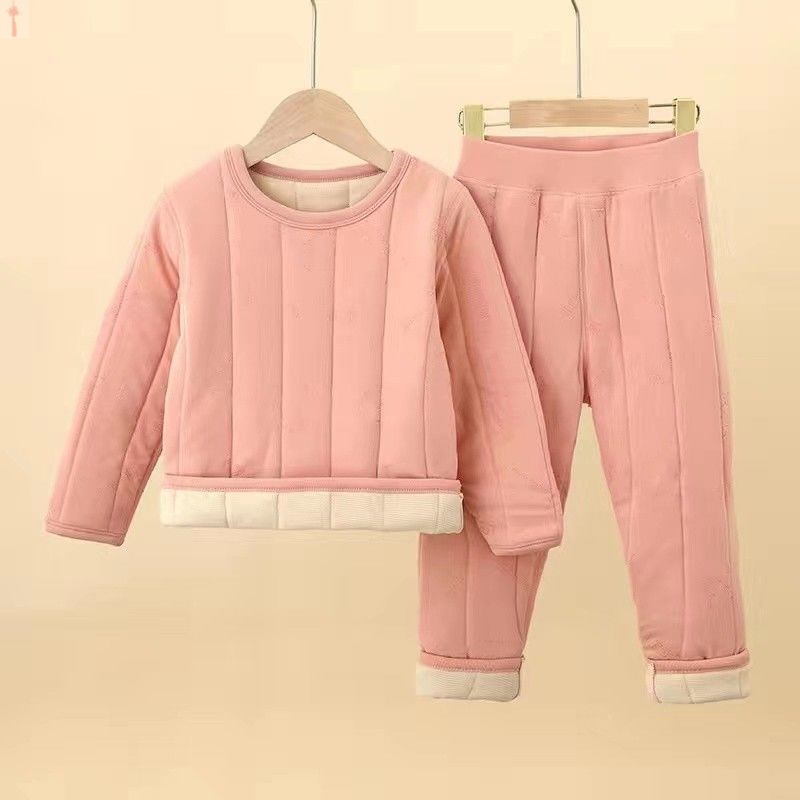 童装儿童保暖内衣套装校服内搭神器男童女童加绒儿童冬季套装