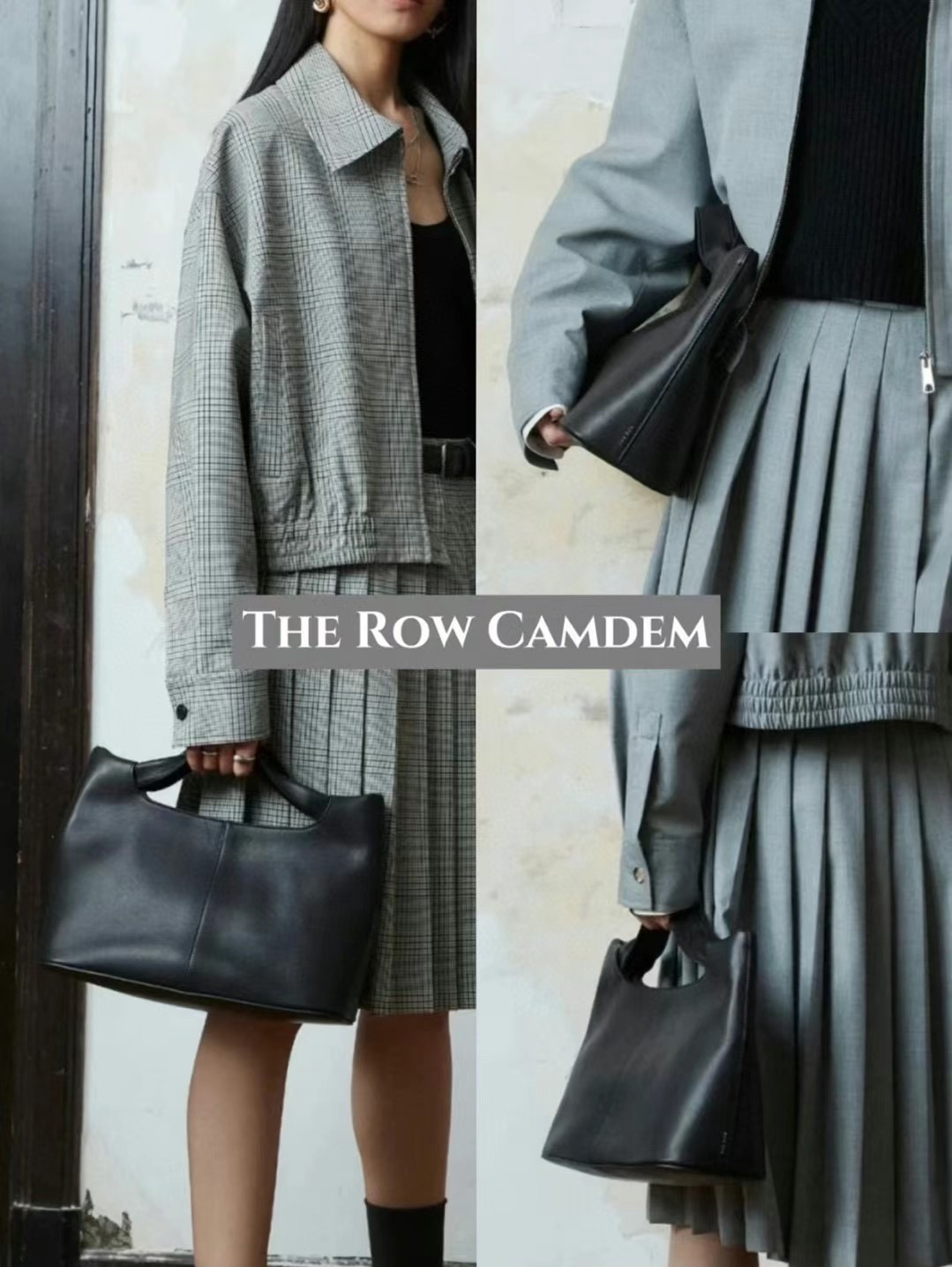 [宵九儿小众设计]牛皮简约复古款手提斜挎包气质时尚休闲百搭